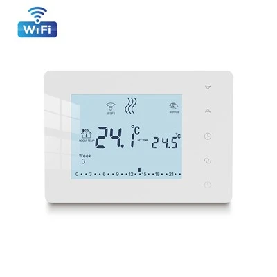 Batterijvoeding Bedraad WiFi Gasketel Kamerthermostaat BOT-W306-WIFI